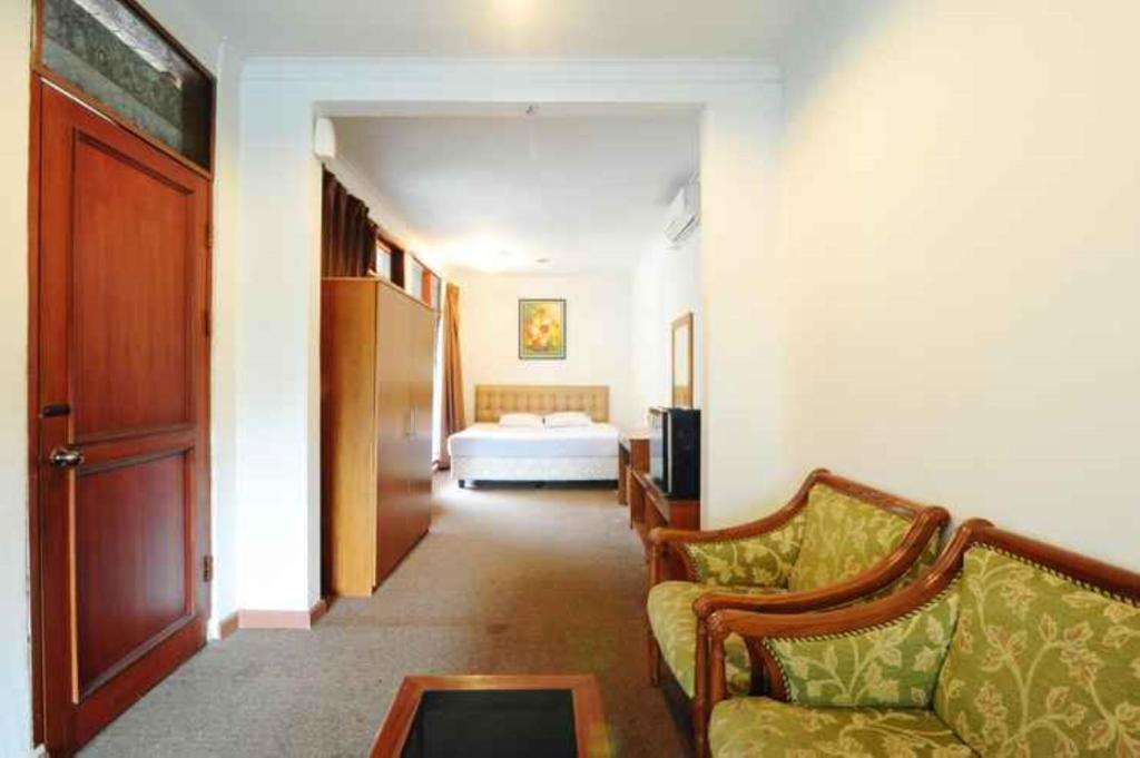 Istumisnurk majutusasutuses De'Qur Hotel Bandung