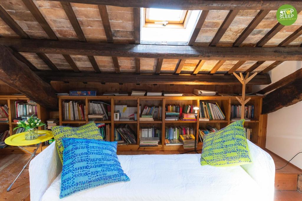 Knihovna v bed and breakfast