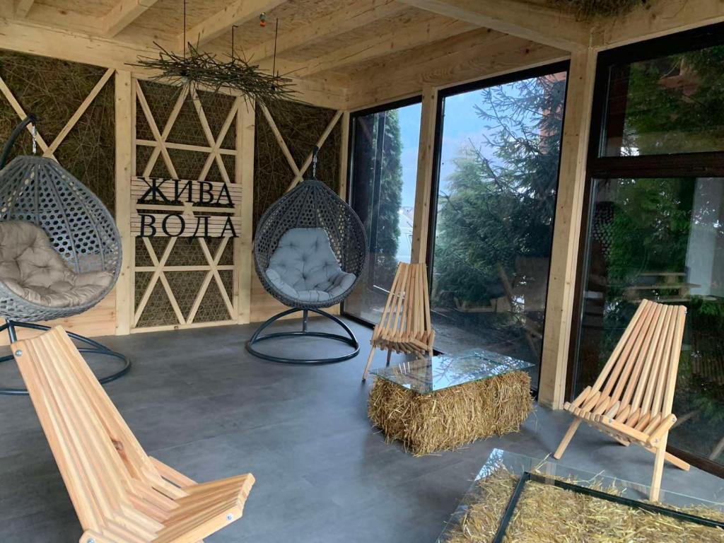 Patio nebo venkovní prostory v ubytování SPA Hotel Zhyva Voda
