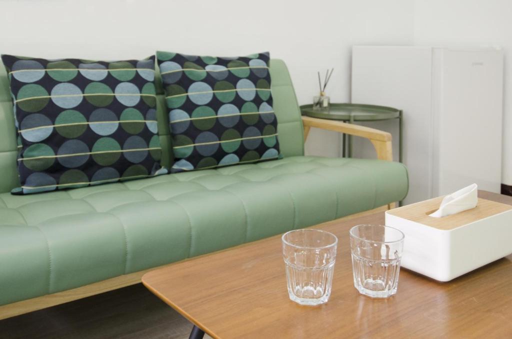 Χώρος καθιστικού στο TT Guesthouse旅人時光民宿