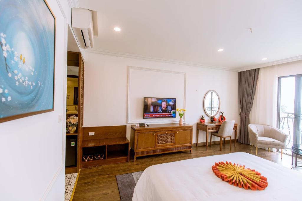 TV a/nebo společenská místnost v ubytování Glory Resort