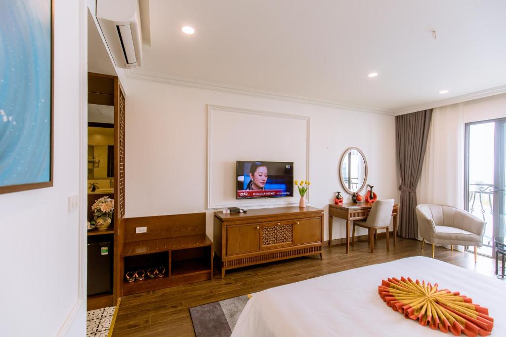 TV a/nebo společenská místnost v ubytování Glory Resort