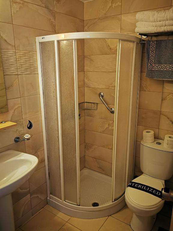 Łazienka w obiekcie Europa Hotel