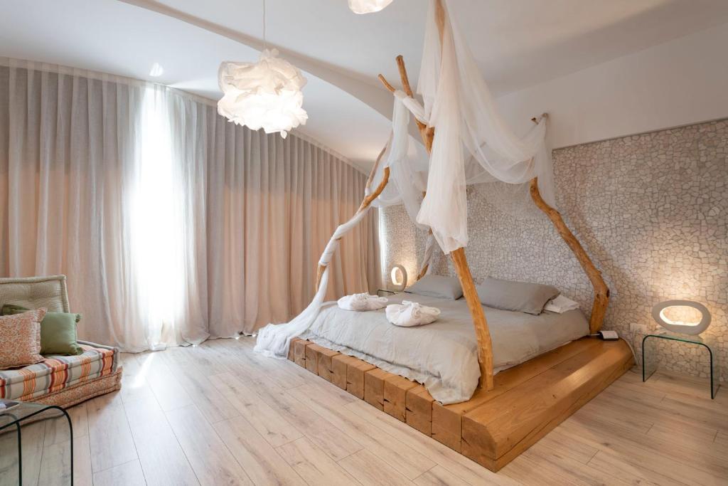 Łóżko lub łóżka w pokoju w obiekcie Abano Ritz Hotel Terme
