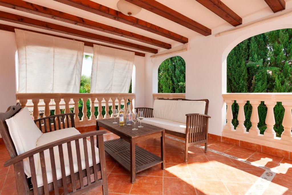 A seating area at Can Minu