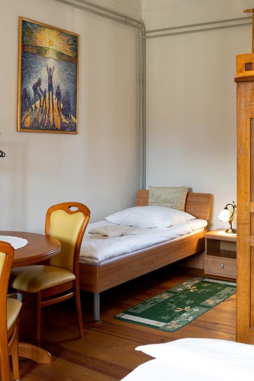 Postel nebo postele na pokoji v ubytování Sobodajalstvo Obal