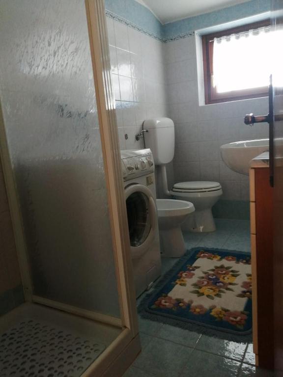 Koupelna v ubytování Casa Minela