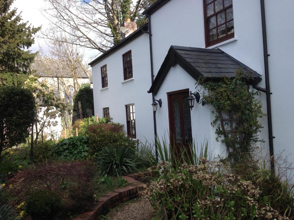a house that has a garden in front of it at The Laurels Bed and Breakfast in Cardiff