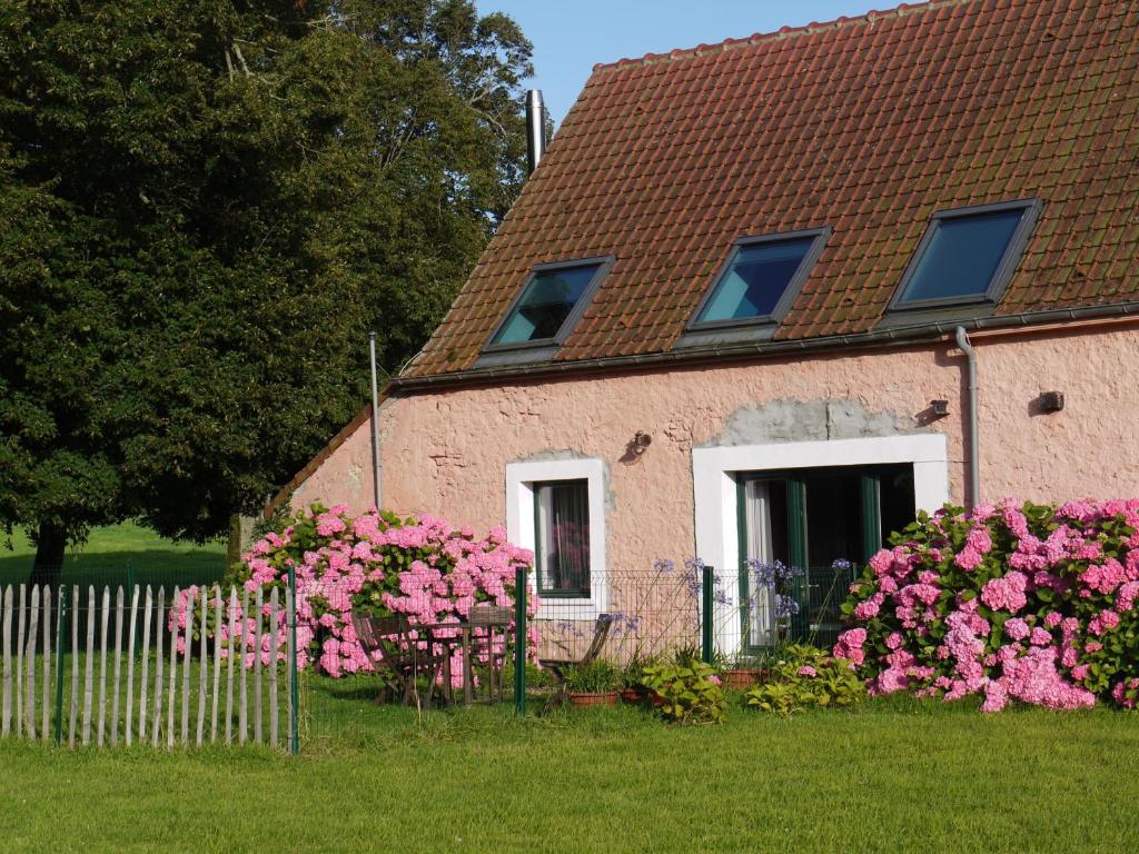 Zahrada ubytování Gîte de la Ferme Rose