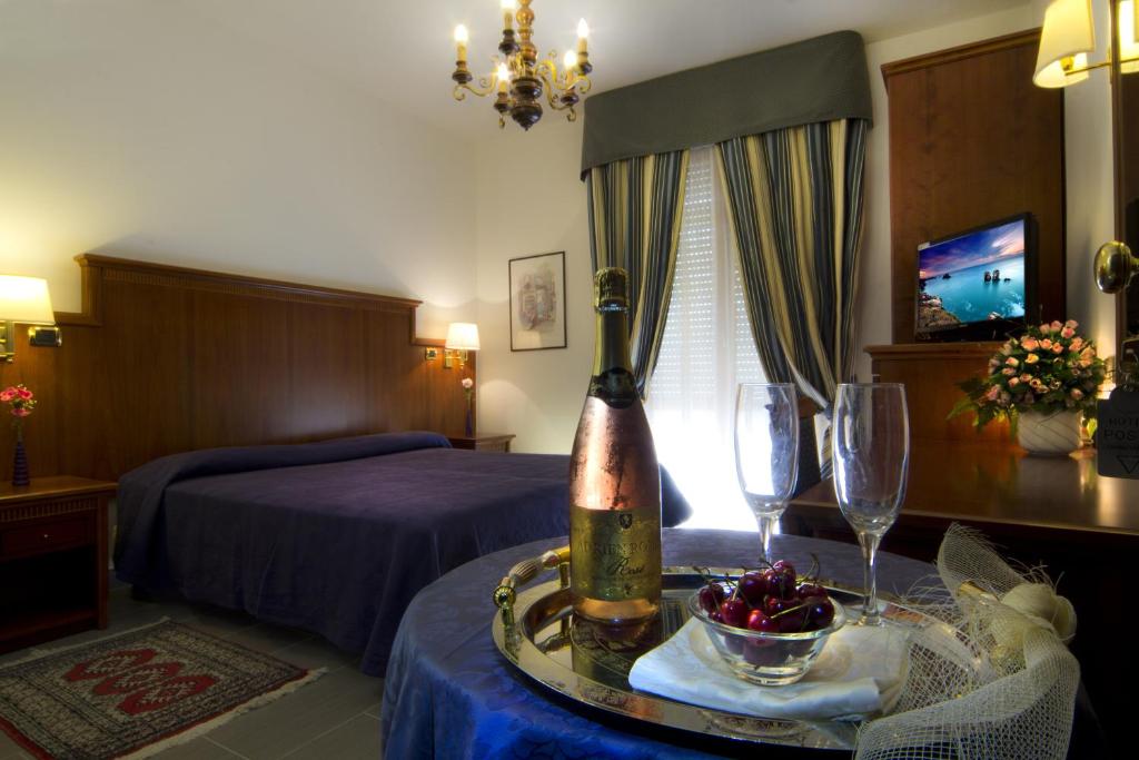 TV a/nebo společenská místnost v ubytování Hotel Posta