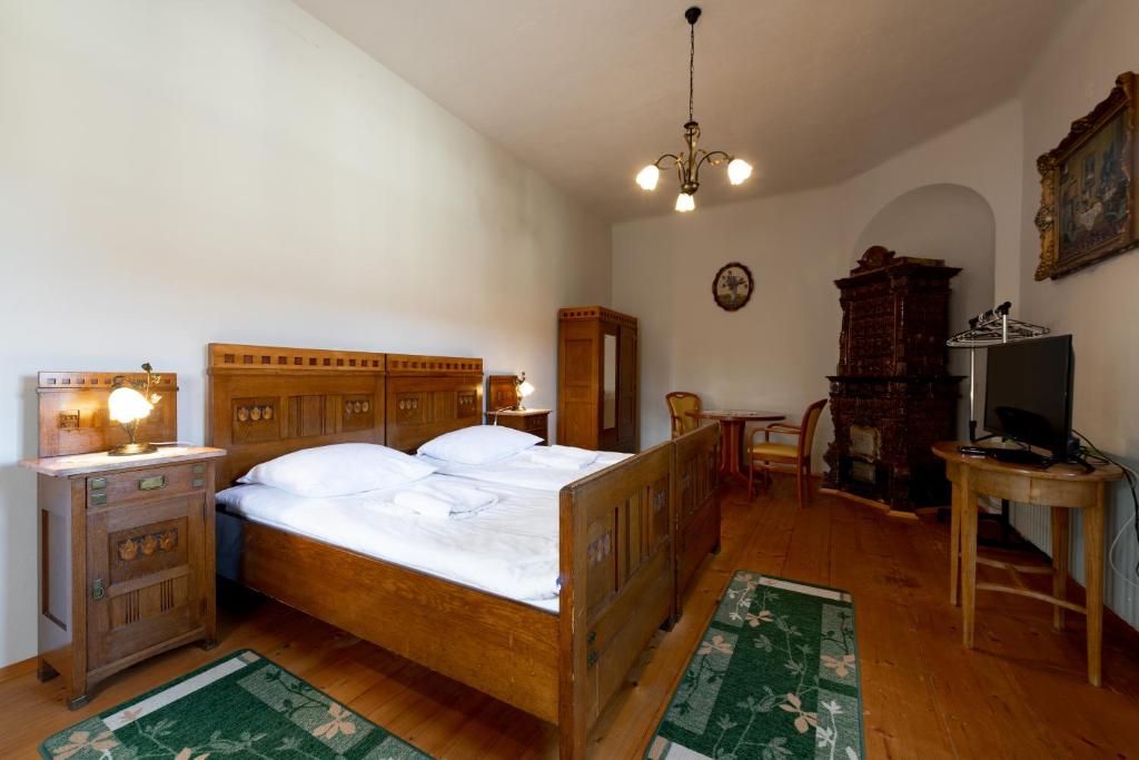 Postel nebo postele na pokoji v ubytování Sobodajalstvo Obal