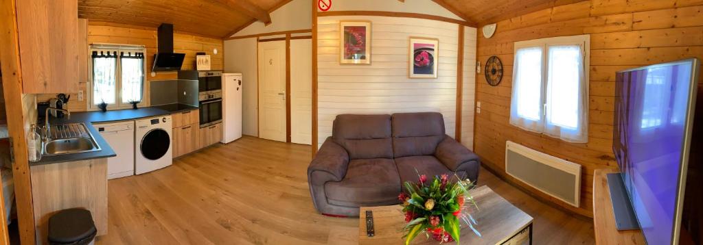 Posezení v ubytování Espace Pyrenees Loisirs
