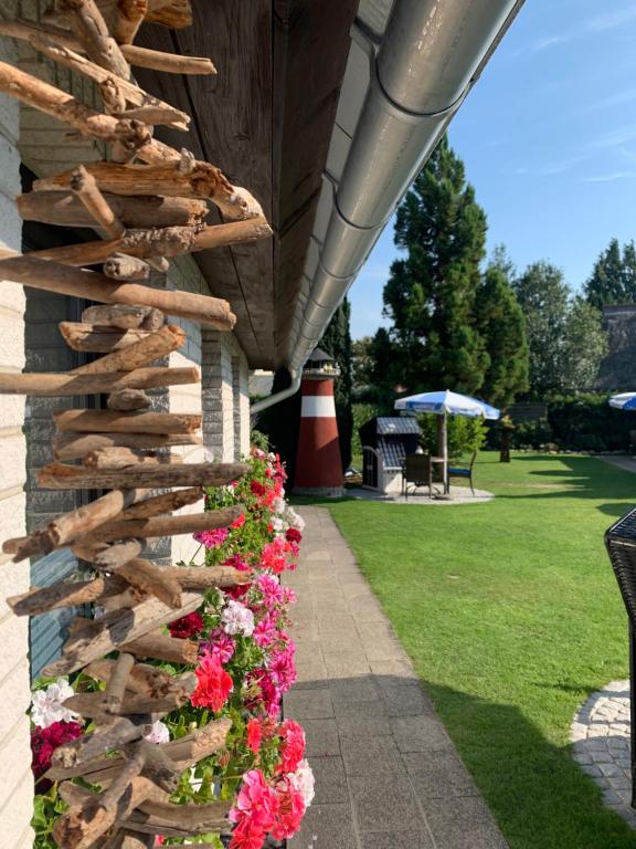 Zahrada ubytování Pension Windrose