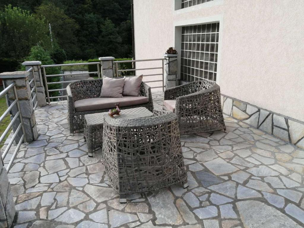 Balkón nebo terasa v ubytování Vila Jakovljević