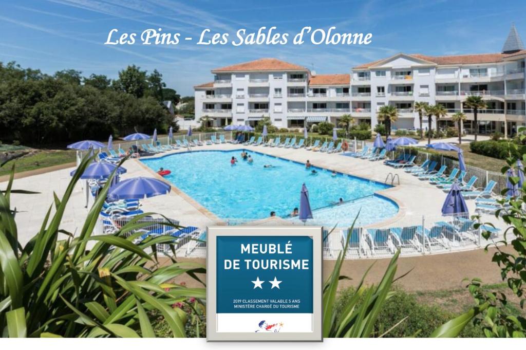 Les Pins - 3 pièces - Vue sur piscine - 600m mer - Les Sables d'Olonne