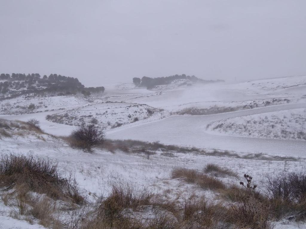Casa Rural La Morena during the winter