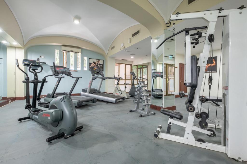 Fitness centrum a/nebo fitness zařízení v ubytování Holiday Inn Guadalajara Expo Plaza del Sol by IHG