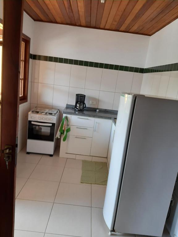 Kuchyň nebo kuchyňský kout v ubytování Amed Rooms