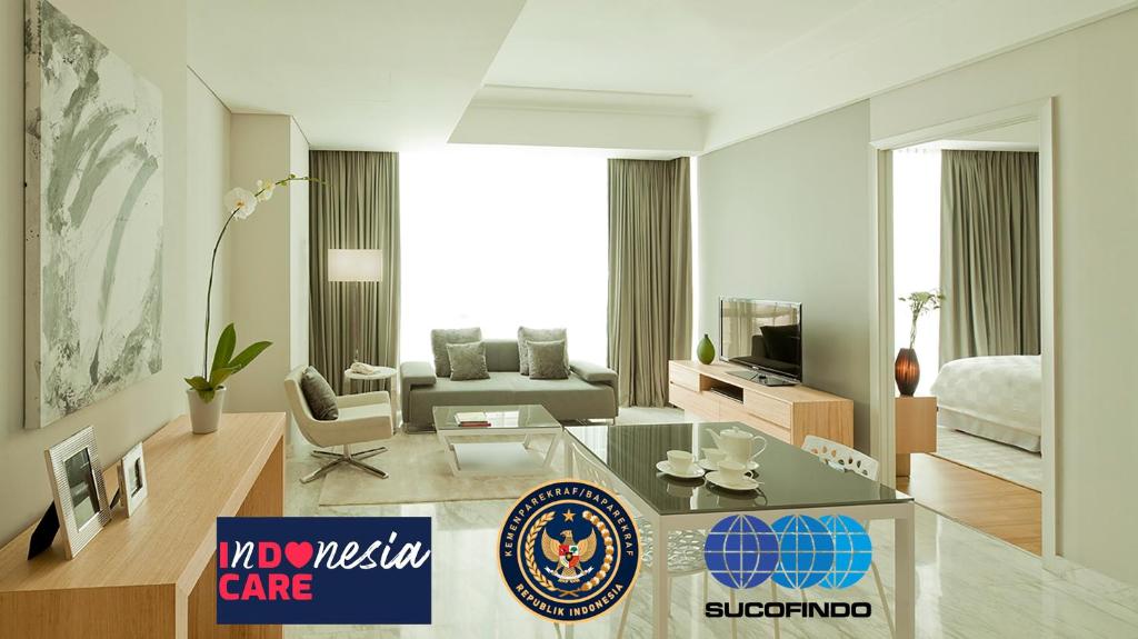 Posezení v ubytování Fraser Residence Sudirman Jakarta