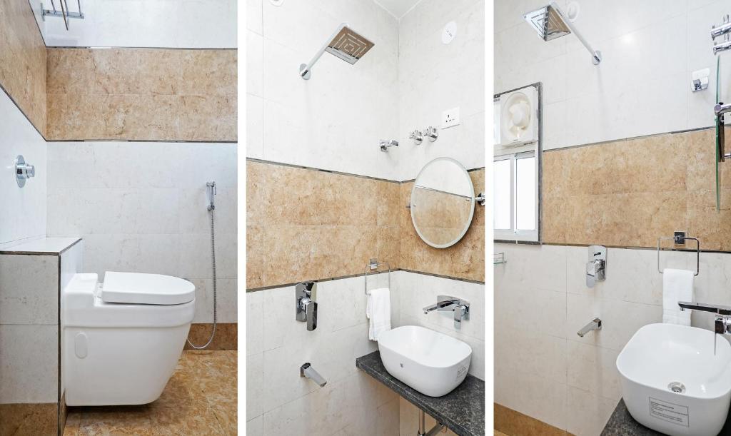 Koupelna v ubytování Treebo Hotel A1