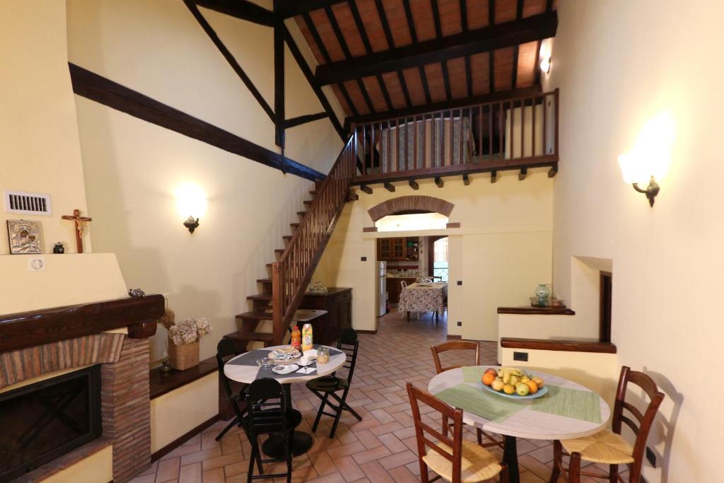 Posezení v ubytování B&B Le Noci di Feo