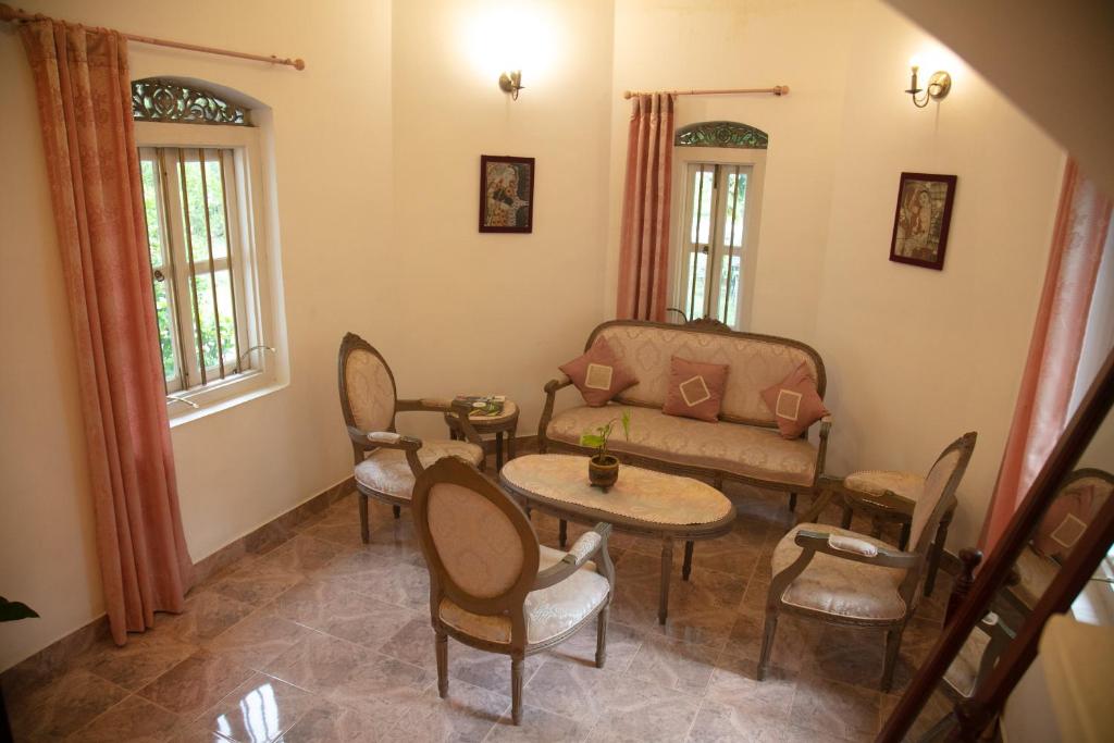 Posezení v ubytování Manor House-Kandy