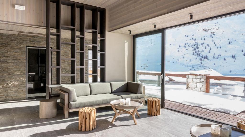 Posezení v ubytování Langley Hôtel Tignes 2100