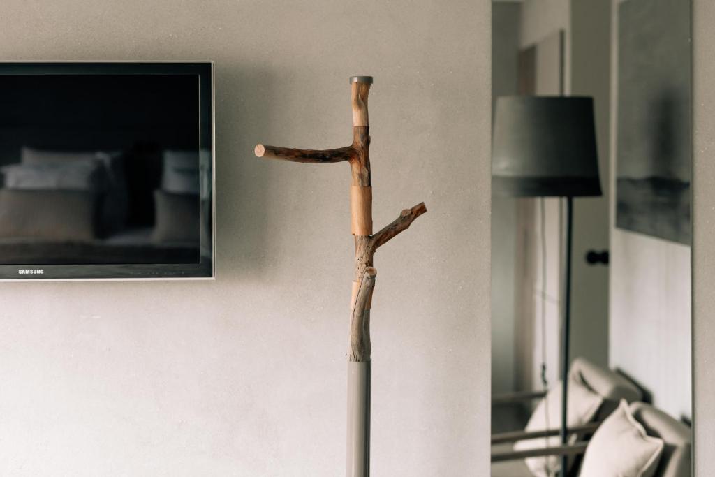 TV a/nebo společenská místnost v ubytování Asgard Hotel