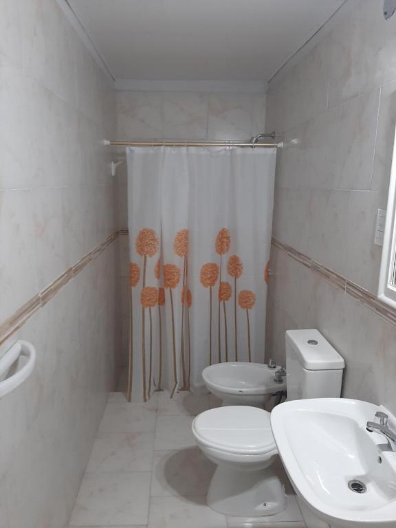 Kylpyhuone majoituspaikassa Complejo Los Platanos