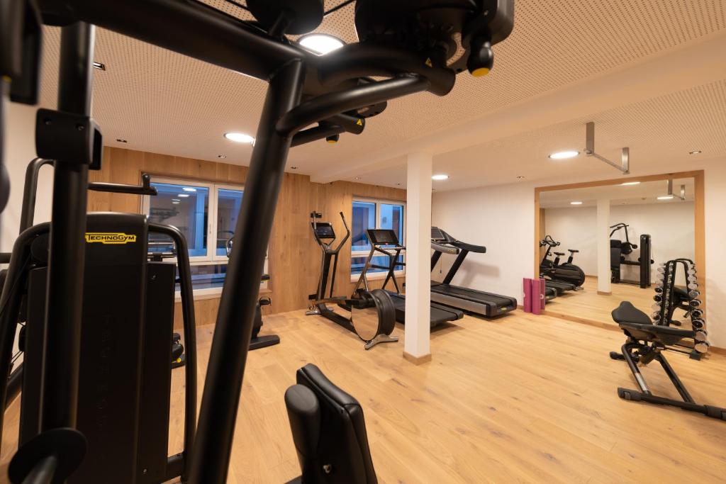 Fitness centrum a/nebo fitness zařízení v ubytování Hotel Bergzeit