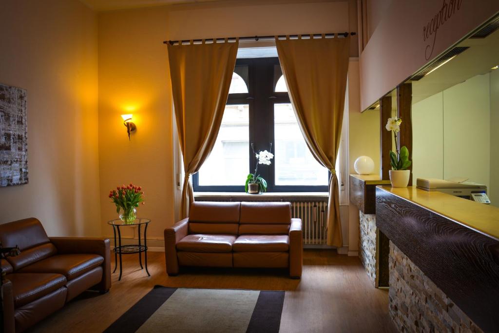 Posezení v ubytování Hotel am Landeshaus