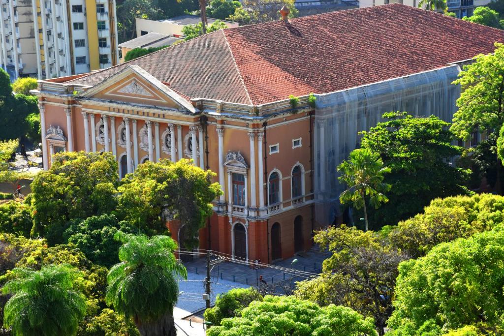 O edifício onde o hotel está situado