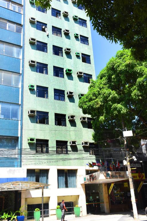 O edifício onde o hotel está situado
