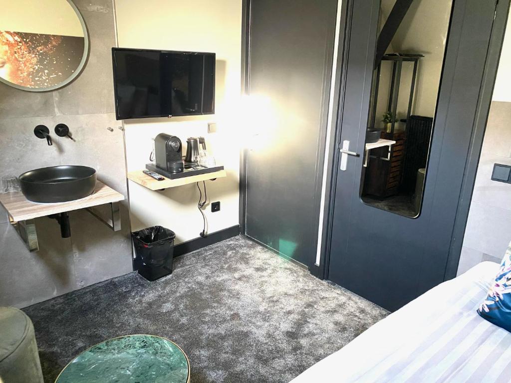 TV a/nebo společenská místnost v ubytování Hotel de Prince