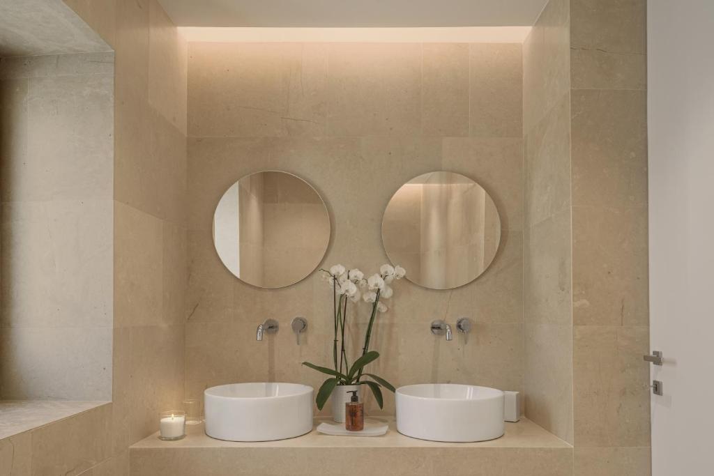 Koupelna v ubytování Sikelia Suites
