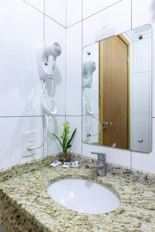 Koupelna v ubytování Hotel Baviera Iguassu