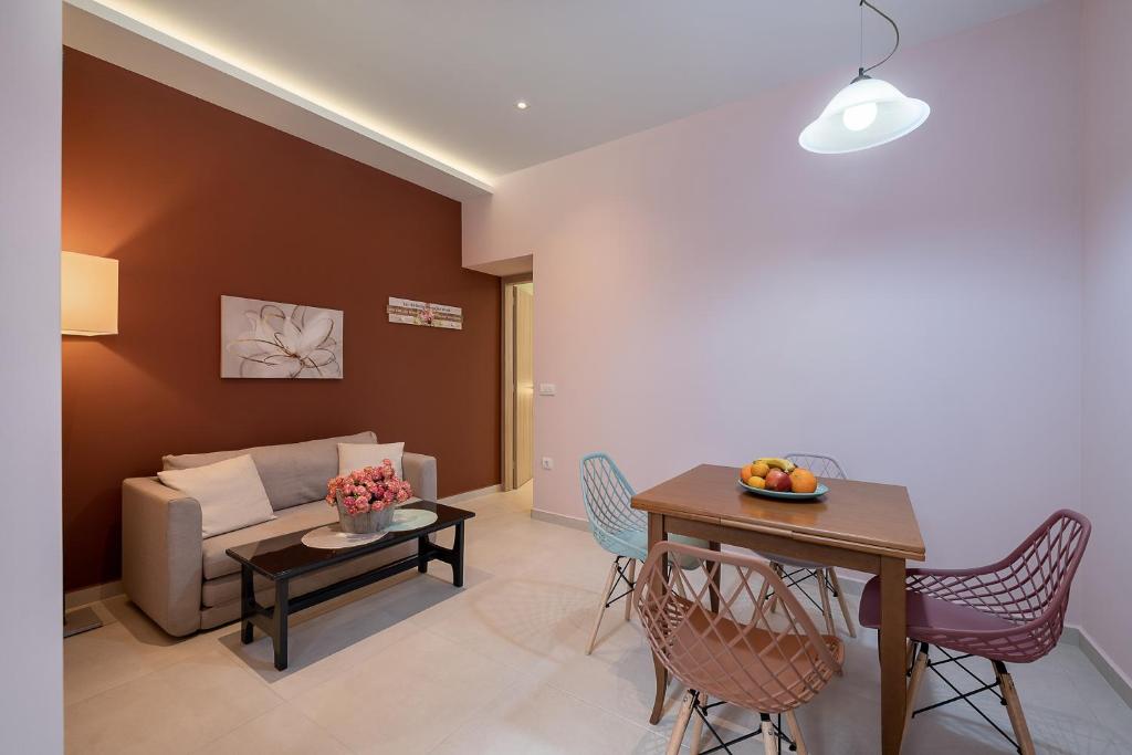 Posezení v ubytování M City Apartments 100m from the beach