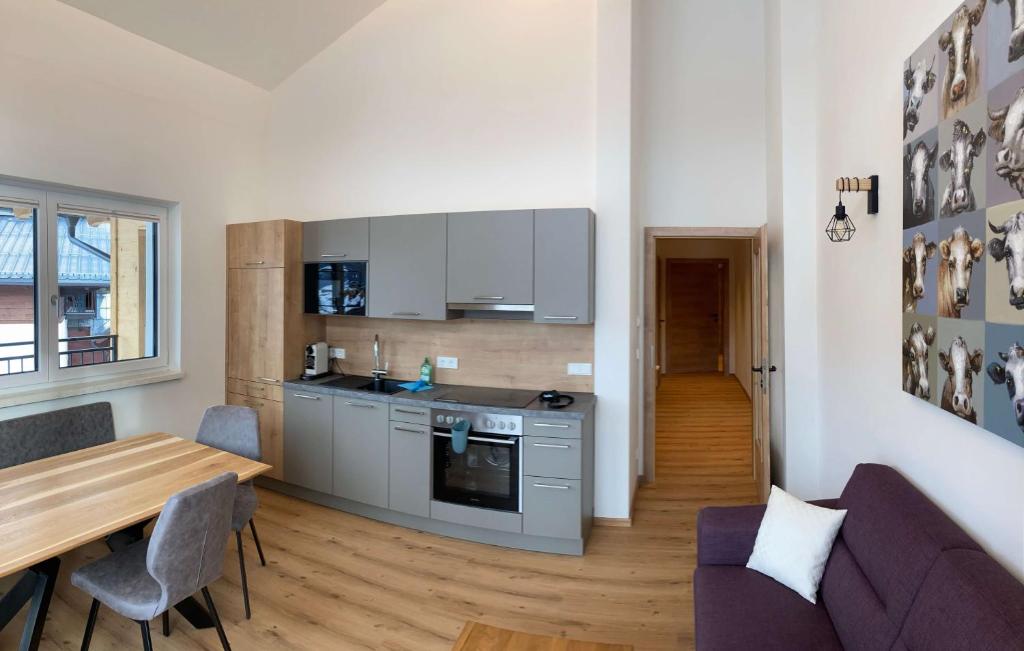 Kuchyňa alebo kuchynka v ubytovaní Appartements Blumenwiese