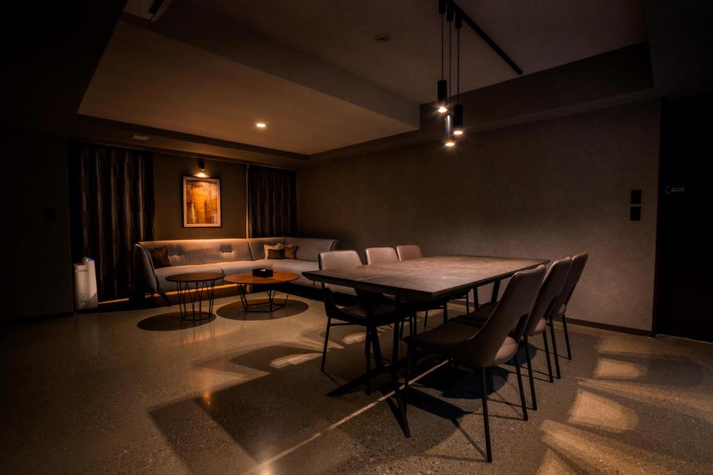 Posezení v ubytování Randor Hotel Namba Osaka Suites