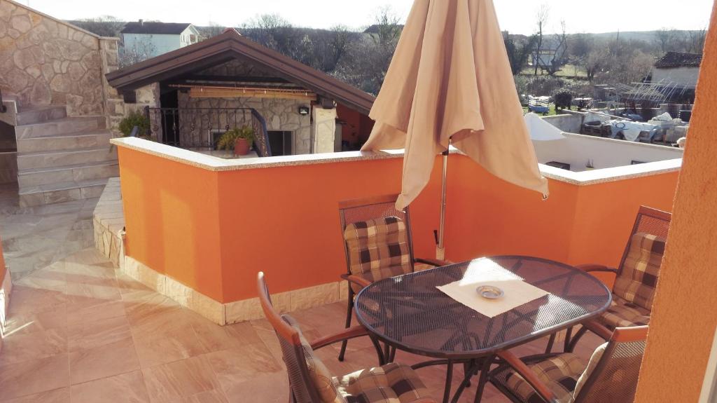 Balkón alebo terasa v ubytovaní Apartment & Studio Vrdoljak