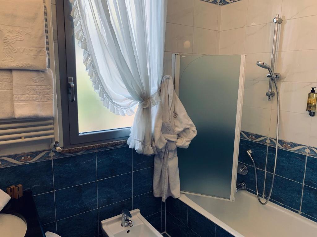 Koupelna v ubytování Hotel Vittoria