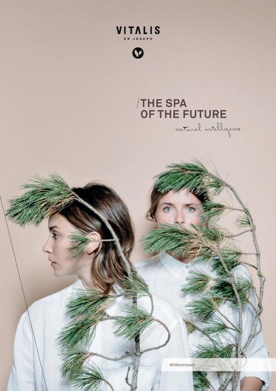 a poster for the film the spa of the future at Hotel Vienna in San Martino di Castrozza