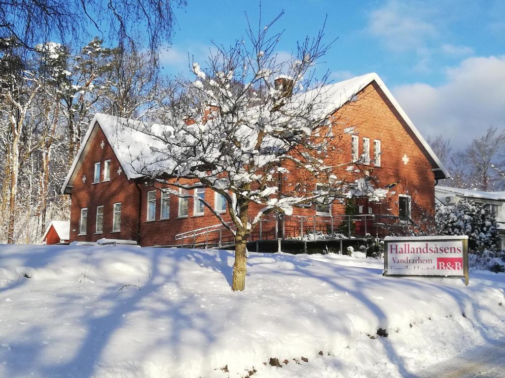 Hallandsåsen Hostel v zimě