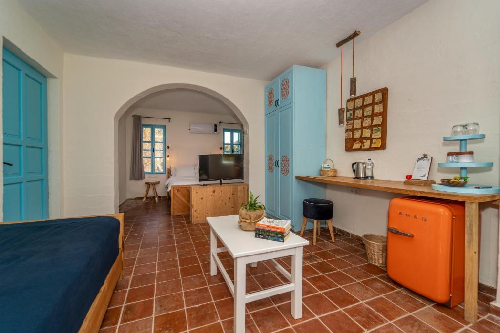 Kuchyň nebo kuchyňský kout v ubytování Yonca Lodge
