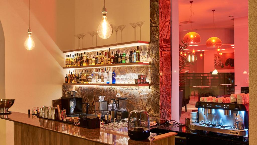 Lounge nebo bar v ubytování Hotel Concordia