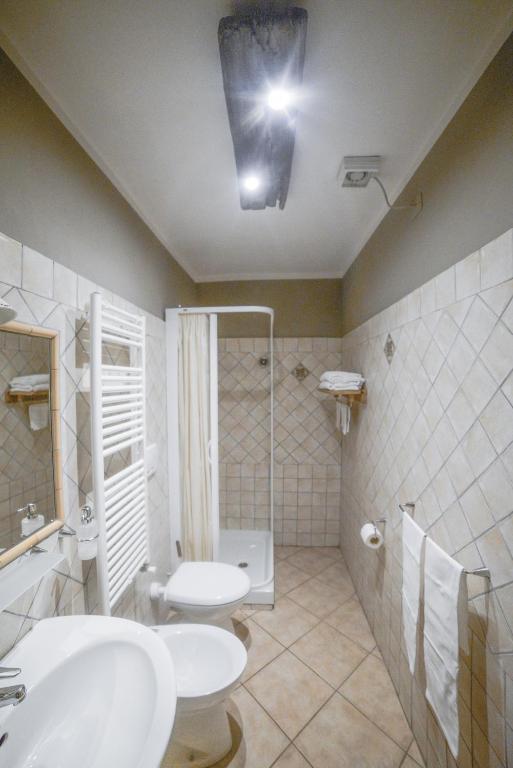 Koupelna v ubytování Chalet Della Guida