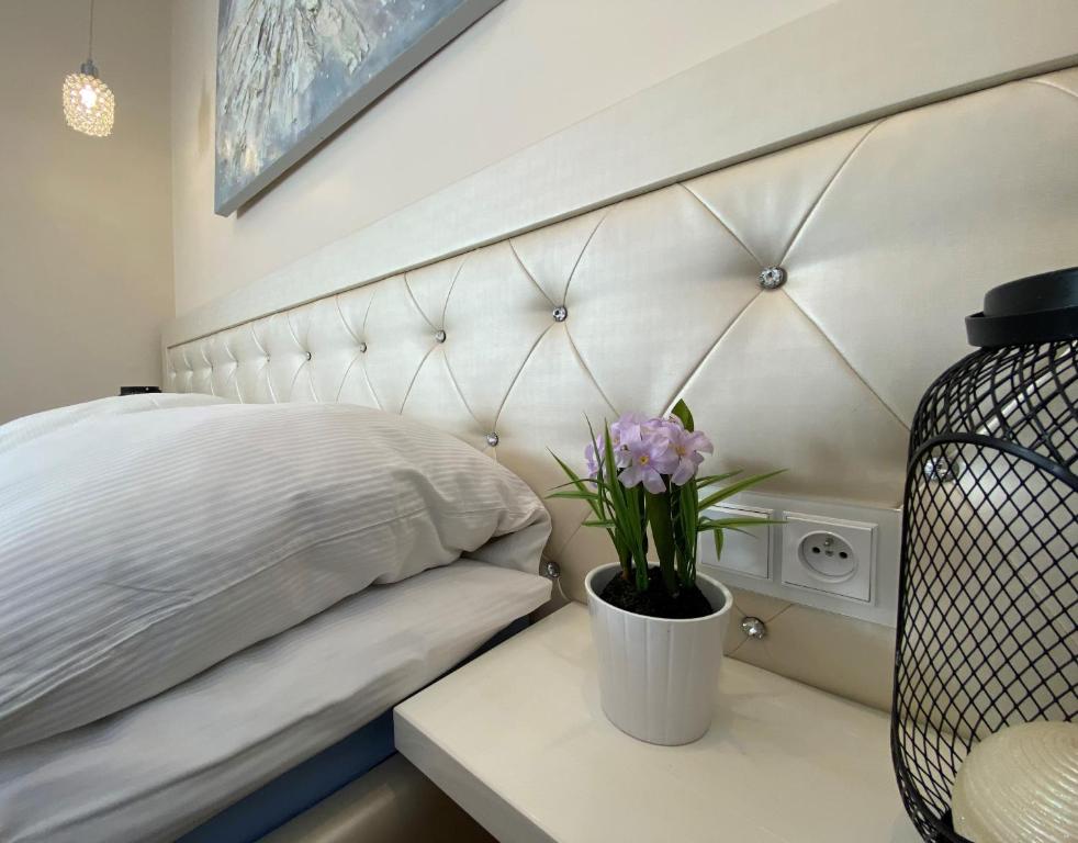 Postel nebo postele na pokoji v ubytování P&J Apartments Lubicz