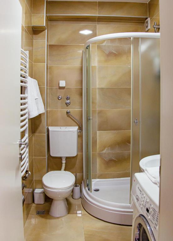 Koupelna v ubytování Apartman Mia