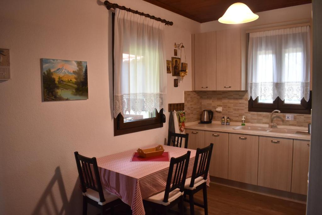 Kuchyň nebo kuchyňský kout v ubytování Konaki Guesthouse