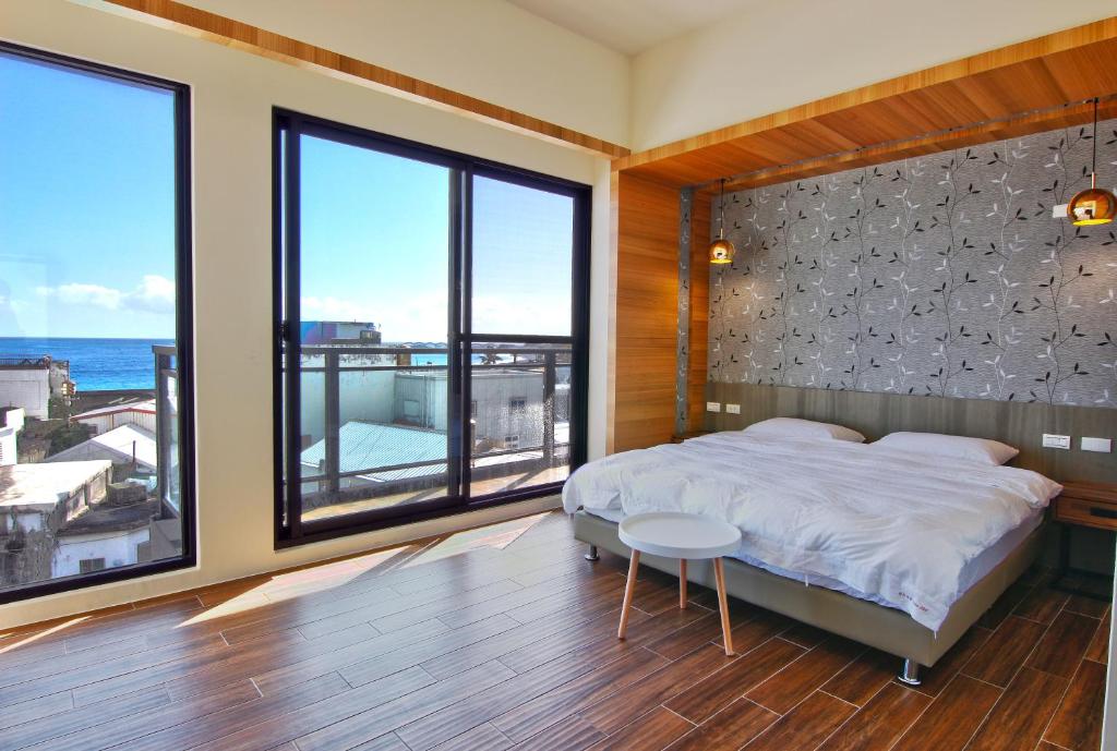 三仙台喜比民宿HebeB&B - Deluxe Double Room With Balcony And Sea View